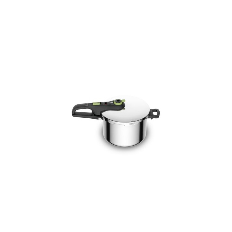 Olla rapida Tefal P2580703, 6L, Verde, 5 sistemas