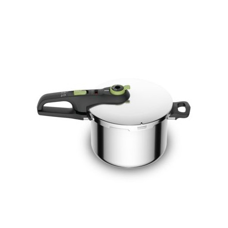 Olla rapida Tefal P2580703, 6L, Verde, 5 sistemas