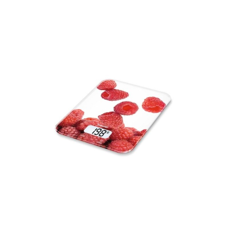 Balanza Beurer KS19BERRY, electr cocina cristal 5K