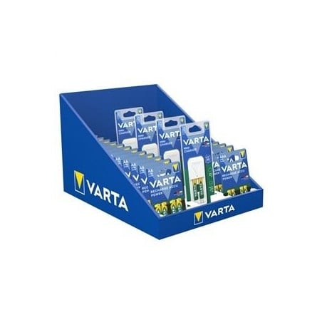 DISPLAY 12 PACK AA y AAA RECARGABLES Y 4 PACK CARA