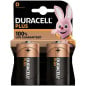 Pila Duracell Alcalina Plus Power D LR20 K2