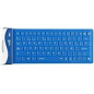 TECLADO SILICONA FLEXIBLE QOOPRO 21009D AZUL