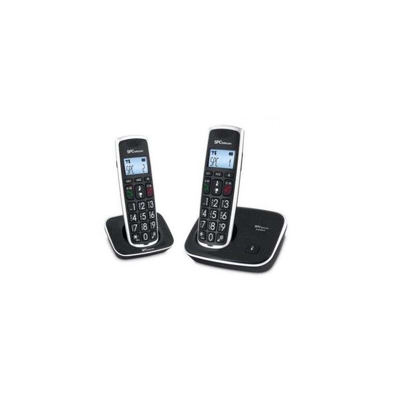 Telefono Inalambrico SPC 7609N, Negro,duo,manos li