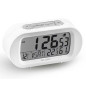 Reloj despertador Elbe RD009B, digit. blanco temp/