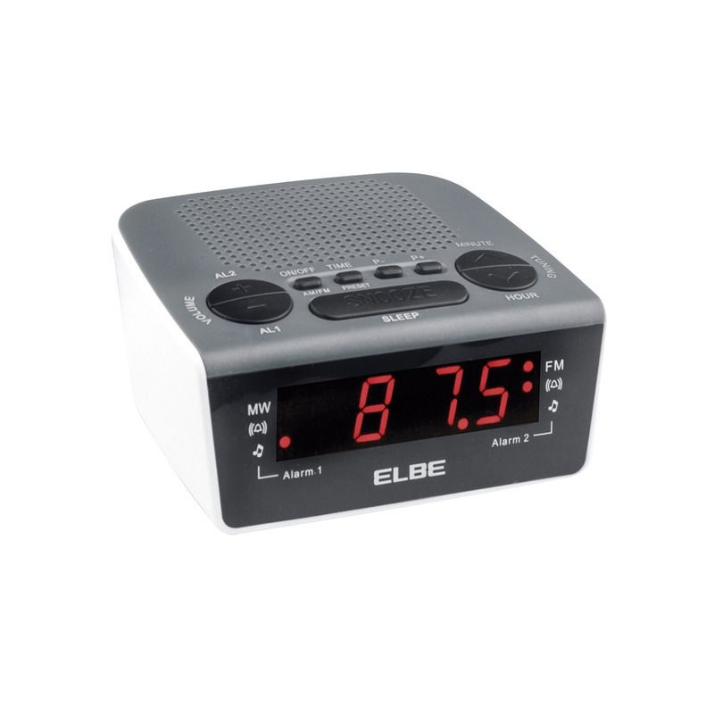 Radio reloj despertador Elbe CR932, radio desperta