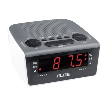 Radio reloj despertador Elbe CR932, radio desperta
