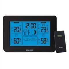 Radio reloj despertador Elbe WSM5000, estacion met