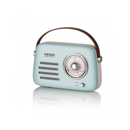 Radio Haeger RBBLU002A, Retro, bluetooth, celeste