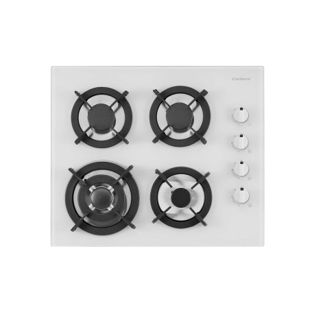 Encimera Corbero CPCGY2314W, 4f, CRISTAL GAS