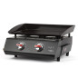 Plancha Gas Vitrokitchen PG230NB, 2 Quemadores, 5.