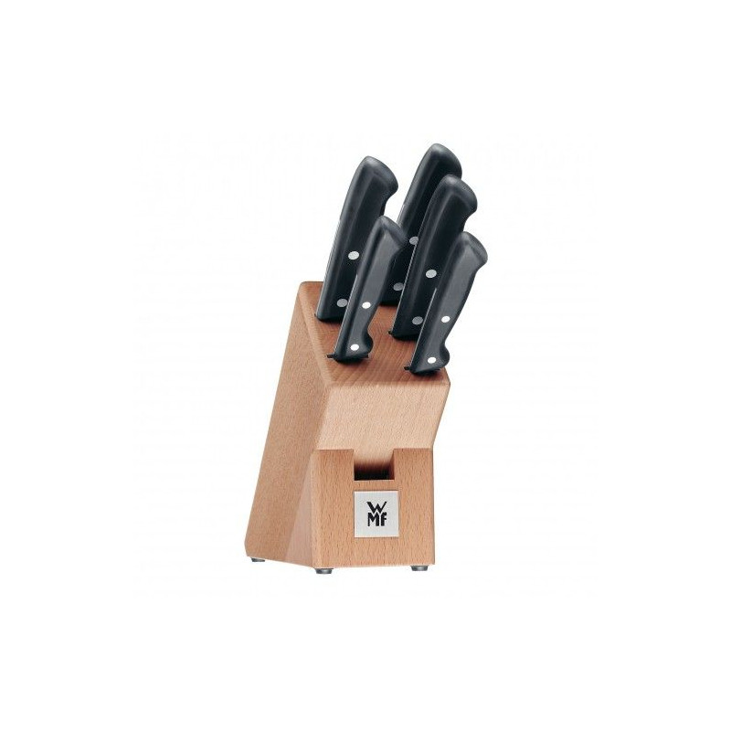 Juego 5 Cuchillos WMF Con Soporte Madera 187469999
