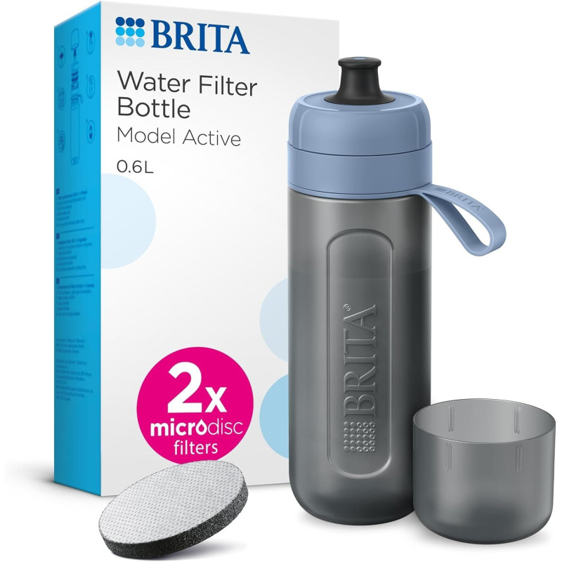 Botella Filtrante Active Brita 1052250, Azul Oscur