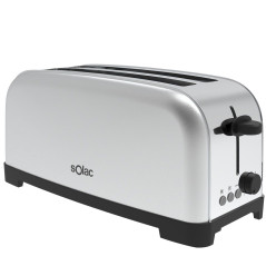 Tostador Solac TL5419, 1400w, 2 ranuras XL, inox