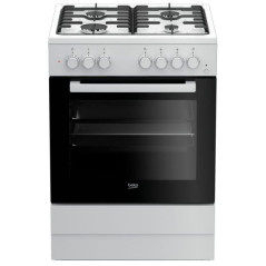 Cocina Beko FSE62110DW, 4 fuegos, horno electr