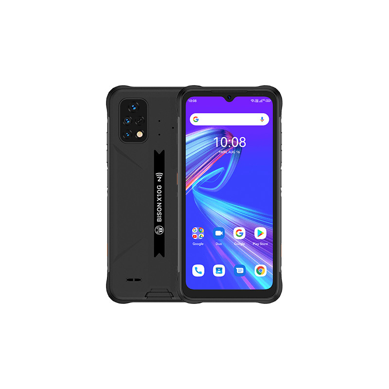 Bison X10G 16,6 cm (6.53) Ranura híbrida Dual SIM Android 11 4G USB Tipo C 4 GB 64 GB 6150 mAh Negro