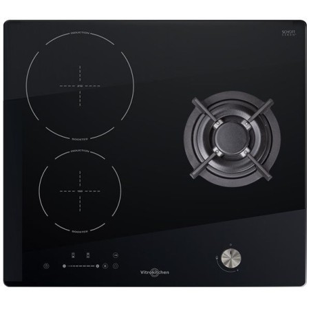 Induccion Vitrokitchen VG601NB, 3 Zonas, Dual-Ener