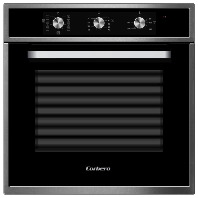 Horno Corbero CCHM703X, Multf.8, 65L, A, Negro cri