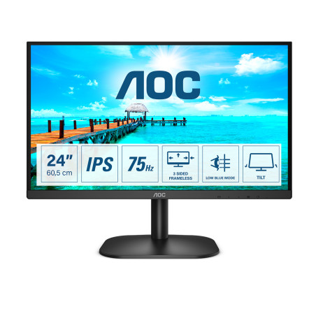 B2 24B2XD LED display 60,5 cm (23.8) 1920 x 1080 Pixeles Full HD Negro