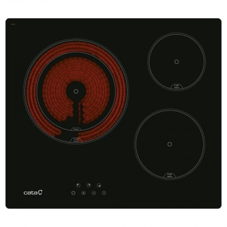 Vitroceramica Cata TD6003BKA, 3zonas, touch contro