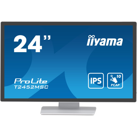 ProLite pantalla para PC 60,5 cm (23.8) 1920 x 1080 Pixeles Full HD LCD Pantalla táctil Multi-usuario Blanco