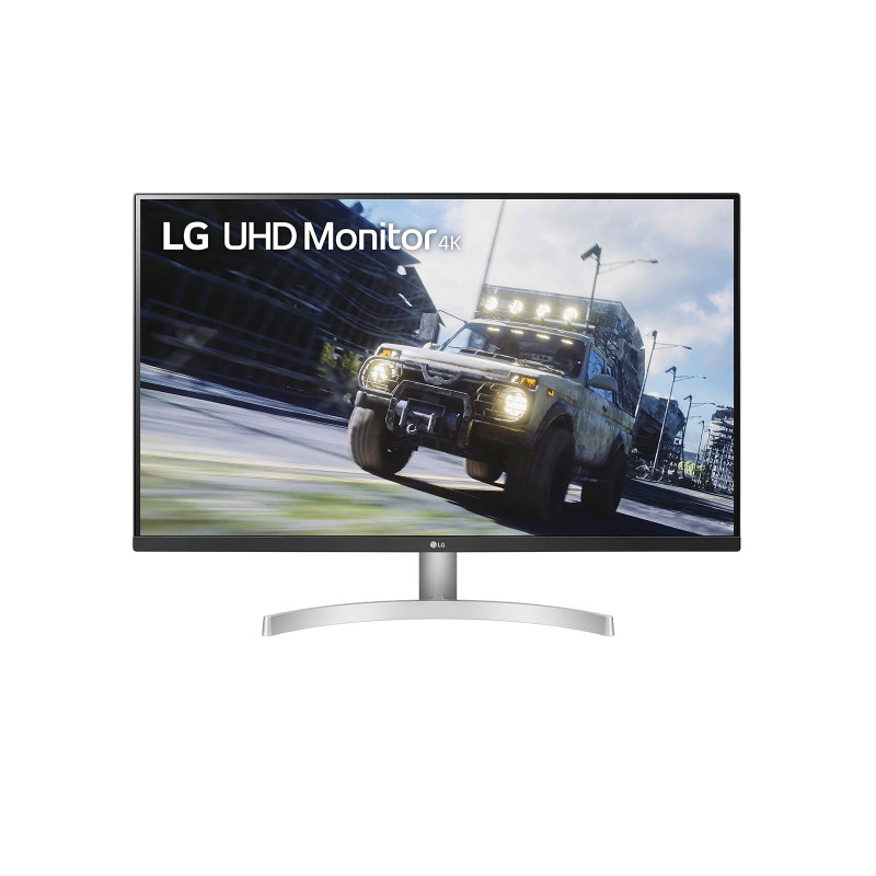 32UN500P-W pantalla para PC 80 cm (31.5) 3840 x 2160 Pixeles 4K Ultra HD Plata, Blanco