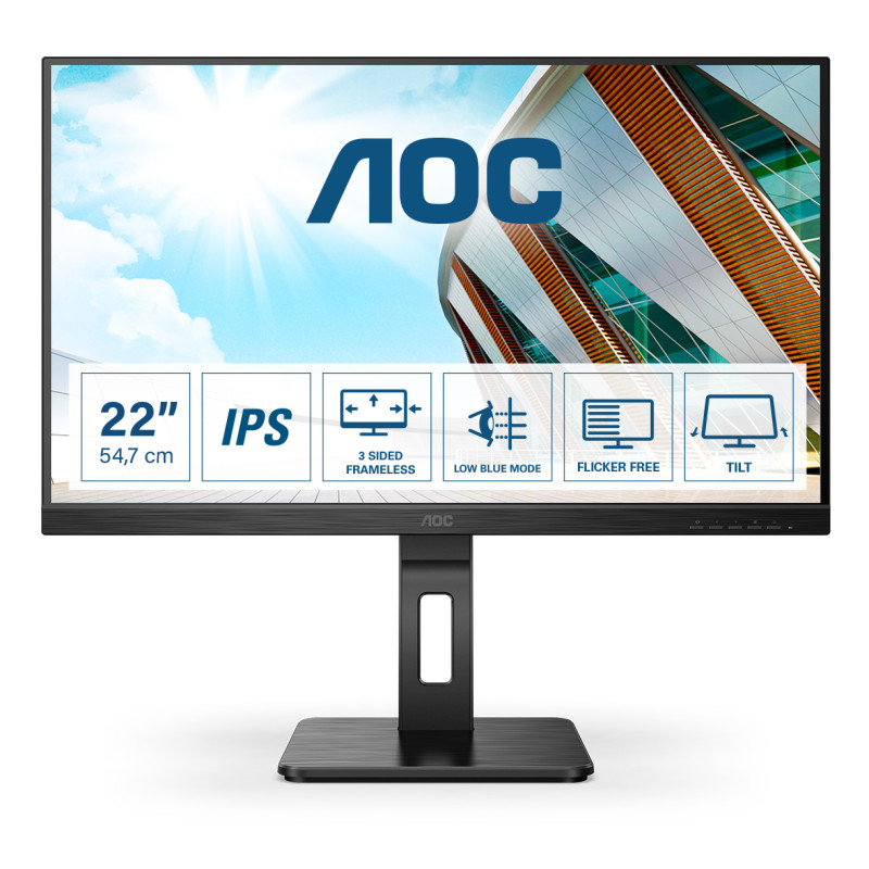 P2 22P2Q LED display 54,6 cm (21.5) 1920 x 1080 Pixeles Full HD Negro