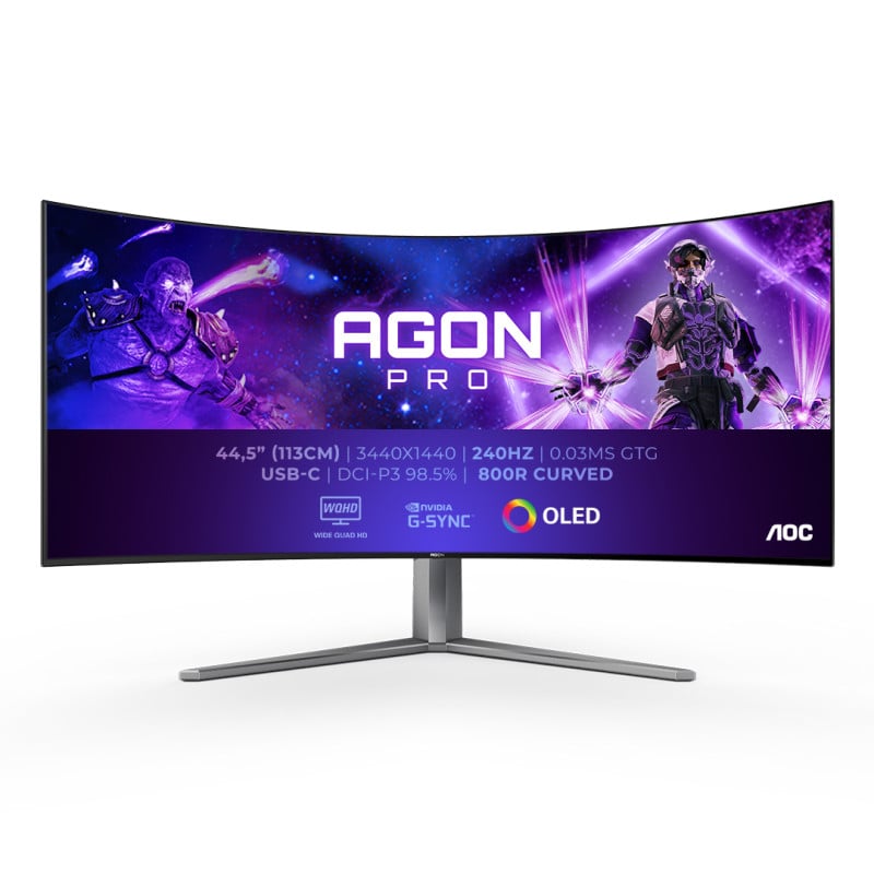 AGON PRO AG456UCZD LED display 114,3 cm (45) 3440 x 1440 Pixeles Wide Quad HD OLED Negro