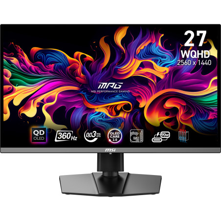 MPG 271QRX QD-OLED pantalla para PC 67,3 cm (26.5) 2560 x 1440 Pixeles Wide Quad HD QDOLED Negro