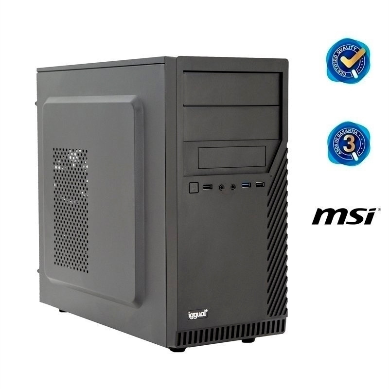 PSIPCH512 PC DDR4-SDRAM i3-10100 Midi Tower Intel® Core™ i3 8 GB 240 GB SSD Negro