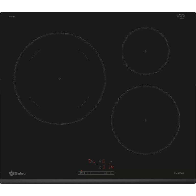 Induccion Balay 3EB865FR, 3 zonas, 60cm, bisel fro