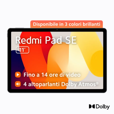 Redmi Pad SE Qualcomm Snapdragon 128 GB 27,9 cm (11) 4 GB Android 13 Púrpura