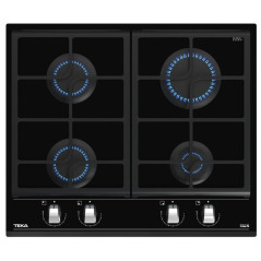 ENCIMERA TEKA GZC64300XBA BK, CRISTAL GAS, 4FUEGOS