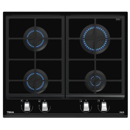 ENCIMERA TEKA GZC64300XBA BK, CRISTAL GAS, 4FUEGOS