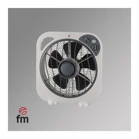 Ventilador Box fan FM BF35, aspas 30cm Ø temporiza