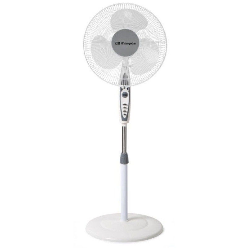 Ventilador Pie Orbegozo SF0147, 40cm, 50w, blanco