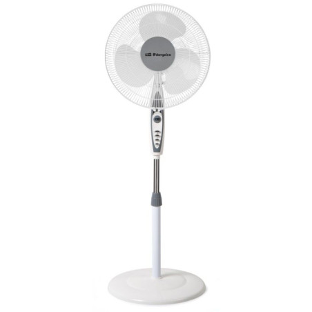 Ventilador Pie Orbegozo SF0147, 40cm, 50w, blanco