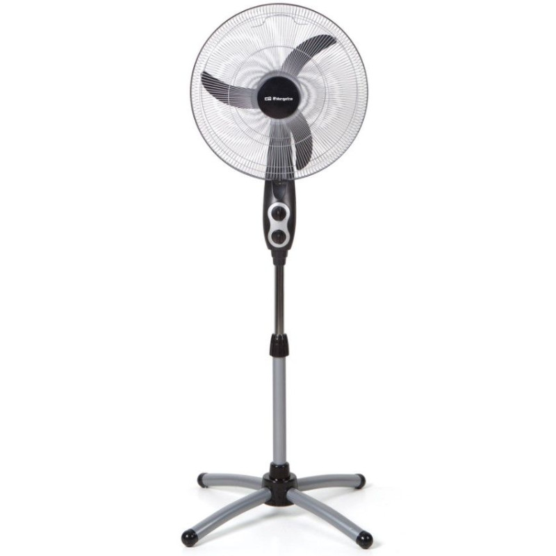 Ventilador Pie Orbegozo SF0156, 45cm, 60w, plata