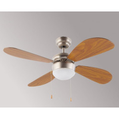 Ventilador Techo FM VT105, 105cm, 4 aspas, luz