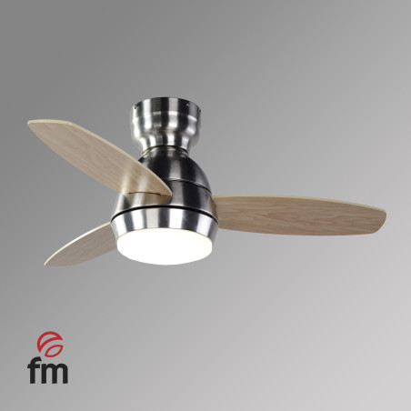 Ventilador Techo FM VT1090L, DC91cm Ø c/Luz c/Mand