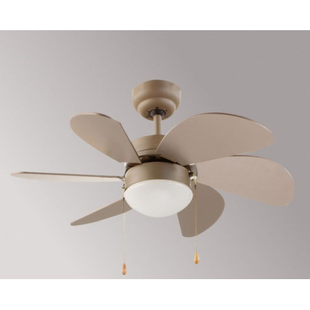 Ventilador Techo FM VT90, 75cm, 6 aspas, luz