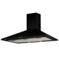 Campana Decorativa OMEGA900BK, 90cm, Negro, 645m3/