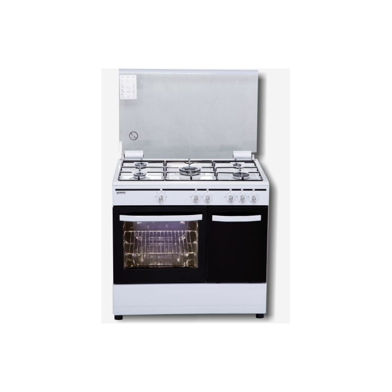 Cocina Rommer CH905BFGPB, blanco but, 5fuegos