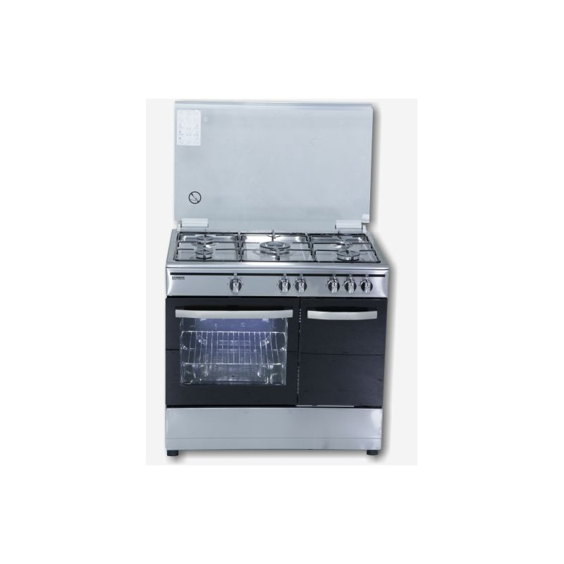 Cocina Rommer CH906XFGPB, inox but, 5fuegos