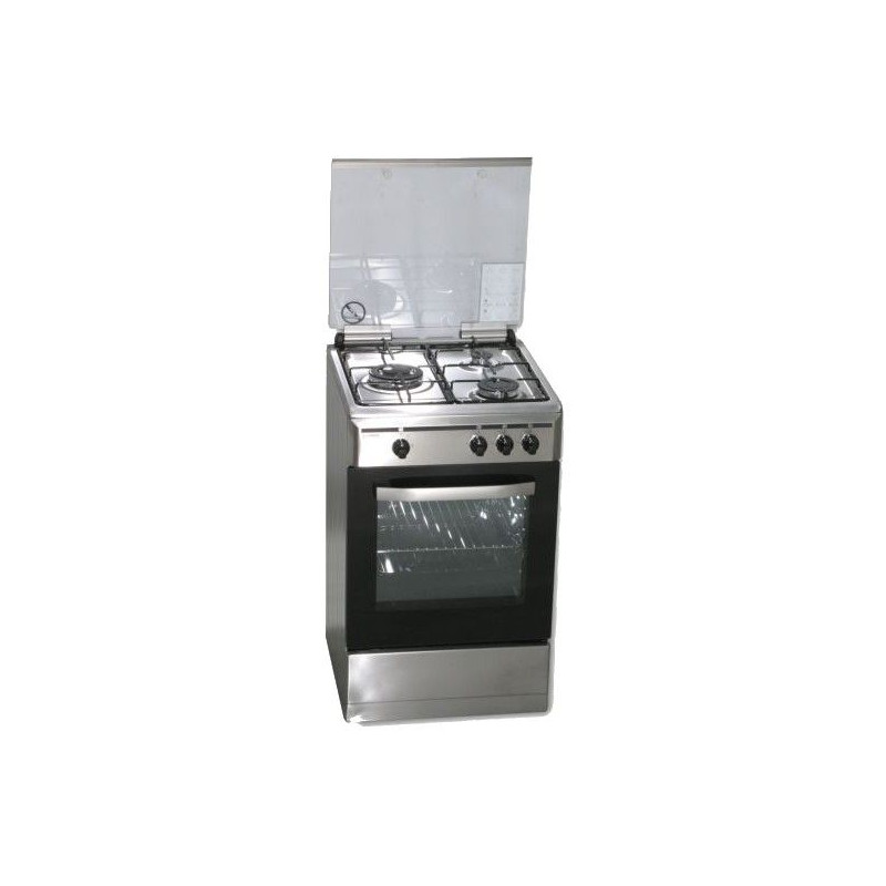 Cocina Rommer VCH356XFGBUT, 3 fuegos, butano, Inox