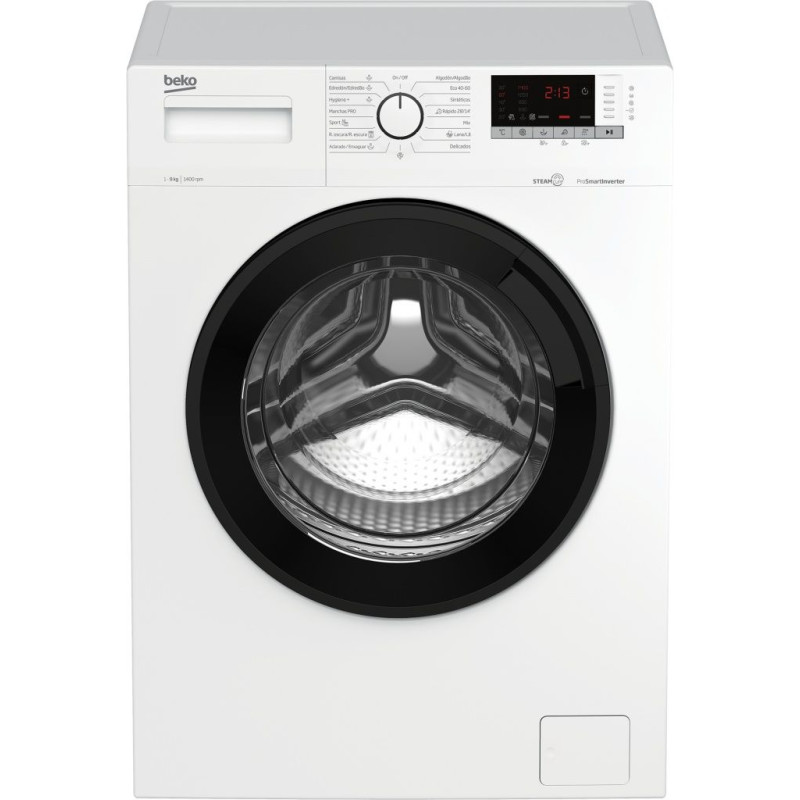 Lavadora Beko WTA9715XW, 9kg, 1400rpm, A, Vapor