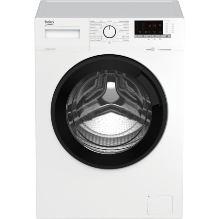 Lavadora Beko WTA9715XW, 9kg, 1400rpm, A, Vapor