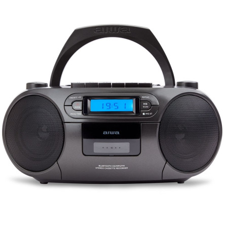 Radio CD AIWA BBTC550BK •Boombox con lector de cas