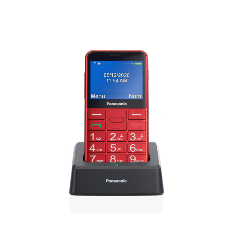 KX-TU155EXRN teléfono móvil 6,1 cm (2.4) 102 g Rojo Teléfono con cámara