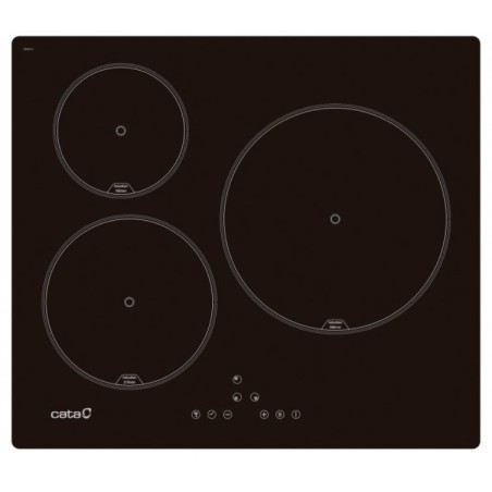 Inducción Cata IB6303BK/A, 3 zonas, 7,1Kw, negra