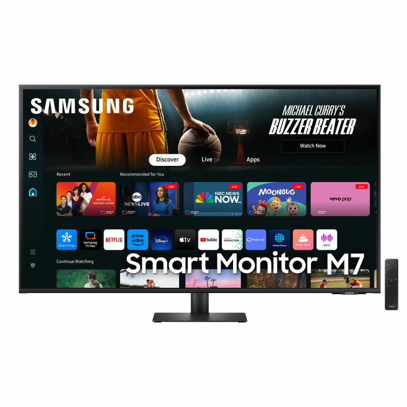 Smart Monitor M7 M70D pantalla para PC 109,2 cm (43) 3840 x 2160 Pixeles 4K Ultra HD LCD Negro